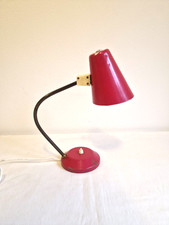 Schreibtischlampe 50er rot