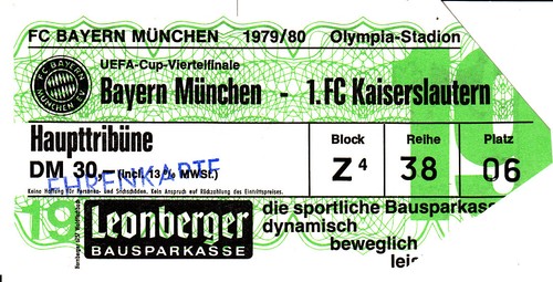 Ticket uefa cup - ticket,