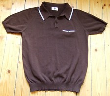 Art Gallery POLO Strick Hemd made in England Clothing mod style knitwear X-LARGE