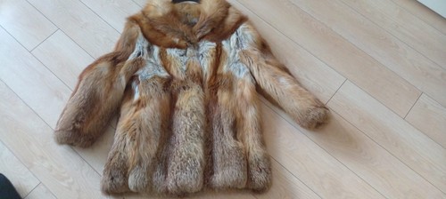 Pelzjacke rotfuchs für damen - pelzjacke,