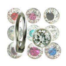 6mm piercing ring flatback - 1,6mm,