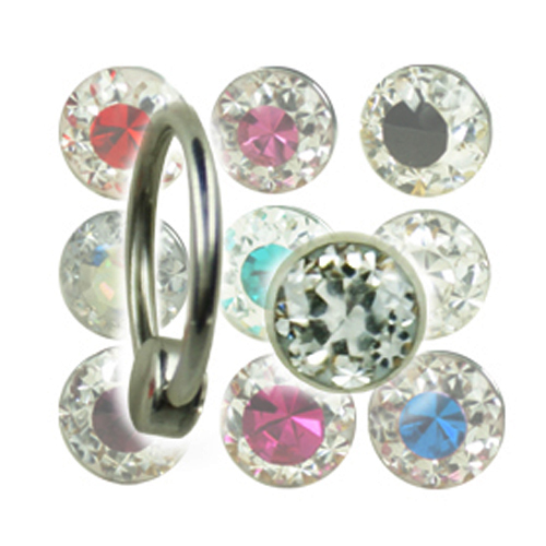 6mm piercing ring flatback - 1,6mm,