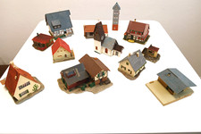Faller ua. - H0 - Konvolut Wohnhäuser Kirche  - Gebäude Häuser Haus ---- CG 1288