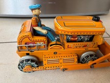 Blechspielzeug Planierraupe, Bulldozer, Masudaya, Modern Toy Tin Toy, Japan