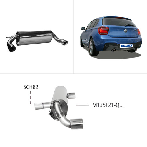 Bastuck sportauspuff bmw 1er - -,