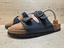 BIO LINE HERREN SANDALEN SANDALETTEN RIEMCHEN FREIZEIT GR:43 UK:9 DUNKELBLAU