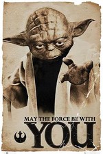 Star Wars Poster Yoda May the