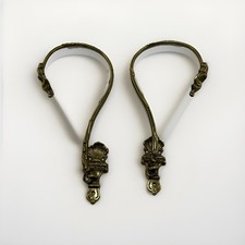 Antike Messing Gardinenhalter