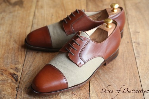 Moreschi brown leather canvas - brown,