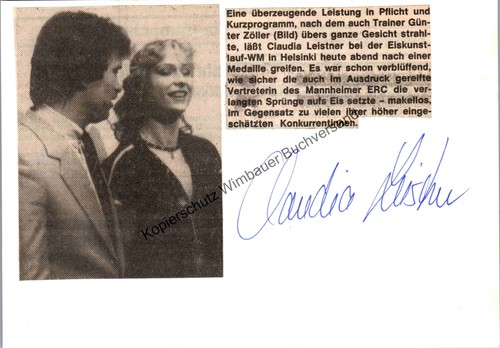 Original autogramm claudia - original,