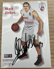 Maik Zirbes Autogrammkarte Basketball Brose Baskets