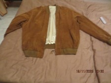 Wildlederjacke Blouson Herren Braun Gr. 58 Echtleder