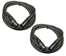 2er Set 3m Mikrofonkabel XLR