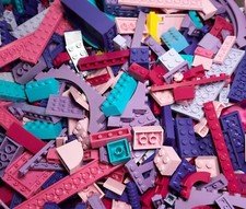 Lego Steine Platten pink rosa lila hellblau 200 Stück Friends Mädchen