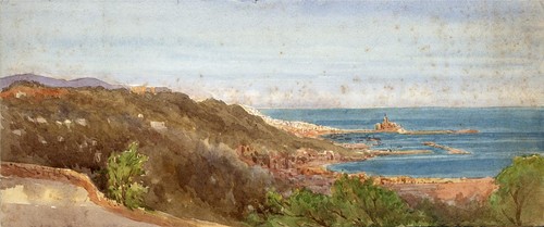 Antikes aquarell gemälde - gemälde, an