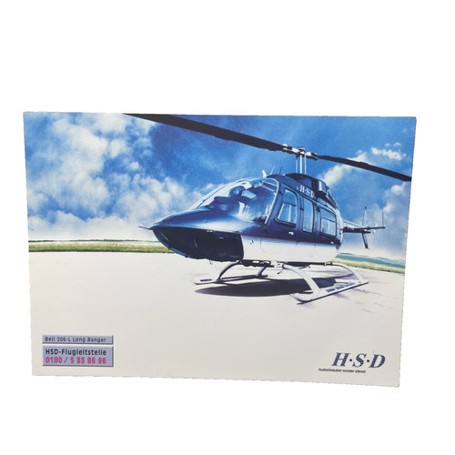 Postkarte hubschrauber - postkarte,