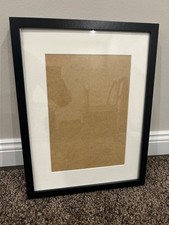 IKEA RIBBA Bilderrahmen schwarz 42,5x32,5 cm mit Passepartout – modern & klassis