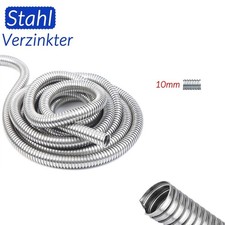 Flexschlauch Verzinkt Panzerschlauch Metallschlauch Kabelschutz Sleeve 10mm 5m