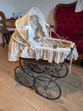 Puppenwagen Korb Vintage