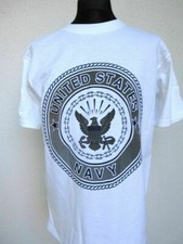United States Navy T-Shirt Reflects Insignia US Army Airforce Marines WWII WK2