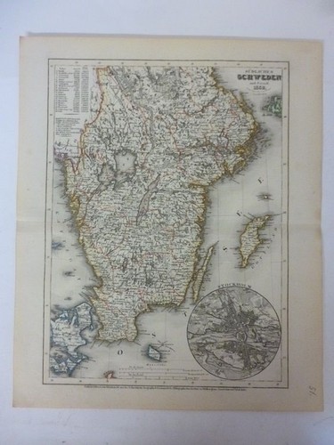 Orig stahlstich skandinavien - orig.,