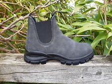BLUNDSTONE Chelsea Boots PREMIUM LEDER Arbeits Reitstiefel RUSTIC BLACK 46 47 12