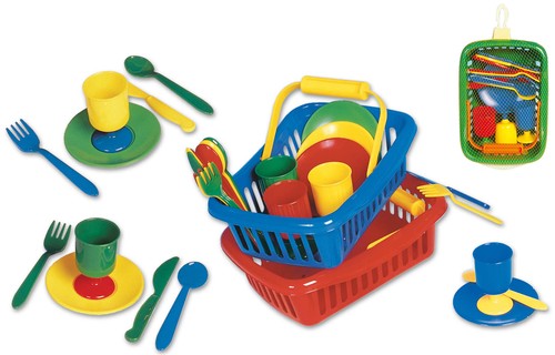 Picknickkorb mini kunststoff - picknickkorb,