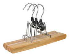 1 x Haushalt InternationaI Hosen-Spanner- Set 3-tlg. aus Holz