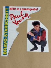 Bravo Zeitschrift Vintage Starschnitt Riesen Poster Paul Young Komplett 70er 80
