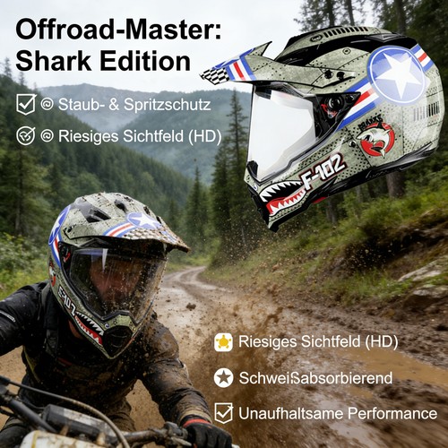 Motorradhelm crosshelm mit - motorradhelm,
