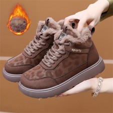 Damen Winterstiefel Boots Warm Stiefeletten Schnürstiefel Wanderschuhe Schuhe DE