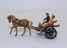 hf1470, Alte Preiser Merten Pferdefuhrwerk 1er Gespann Einspänner TOP H0 1:87