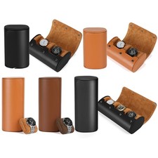 Vintage Uhrenbox Uhrenkoffer Uhrenrolle Leder Organizer Uhren Geschenk Reiseetui