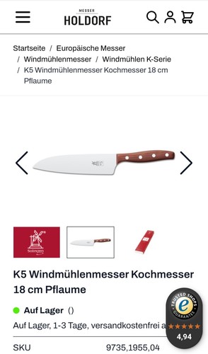 Großes kochmesser carbon - k5,