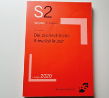 Die zivilrechtliche Anwaltsklausur - Thum-Raithel 1. Auflage 2020- guter Zustand