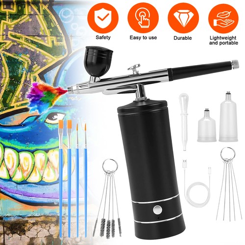 Kabelloses airbrush set mit - kabelloses,