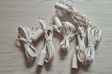 Kabel mit Fassung für Papiersterne/Weihnachtssterne 6 Stück