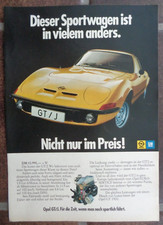 Opel GT / J Auto Werbung bzw Reklame, 70er Jahre