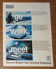 Seltene Werbung SIEMENS NIXDORF SCENIC MOBILE 700 Laptop Portable Computer 1997