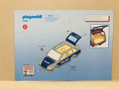 Playmobil anleitung 4259 set - 4259,,
