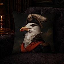 Dark Dekokissen Möwe  Gothic