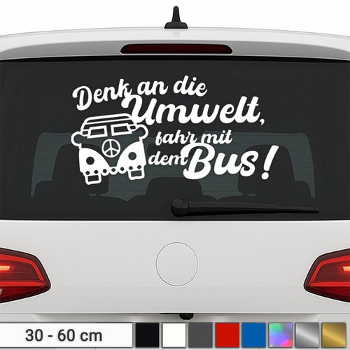 Fahr mit dem bus - bus, aufkleber