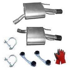 2x Endschalldämpfer L & R
