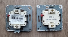 2 x Jung 506U Universal Aus/Wechselschalter Wippschalter 10AX 250V Unterputz