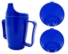 Schnabelbecher mit Griffen & 2 Deckeln, 280ml, Trinkbecher für Babys