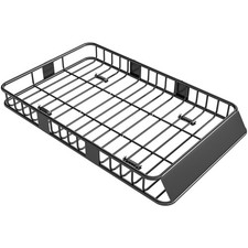 Dachkorb Auto Dachträger Dach Gepäckträger Universal Gepäckkorb Metall Schwarz