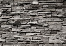 Steineffekt Grau Steinwand