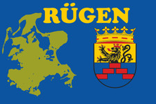 Aufkleber Rügen Landkarte