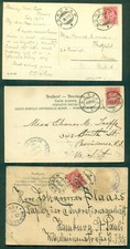 NORWAY 1904/13, 3 postcards