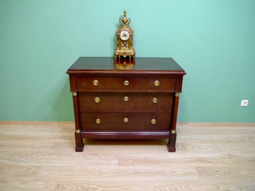 Biedermeier kommode mahagoni - kommode,